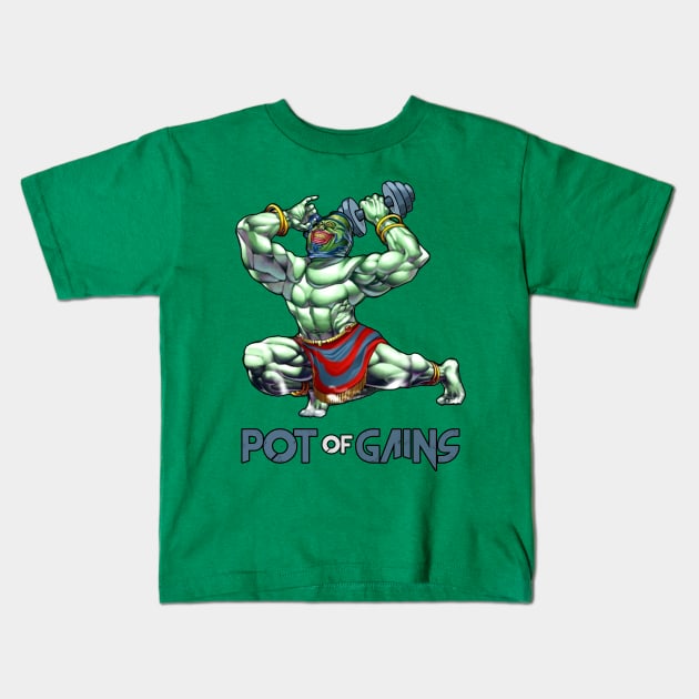 Pot of Gains Kids T-Shirt by Christastic